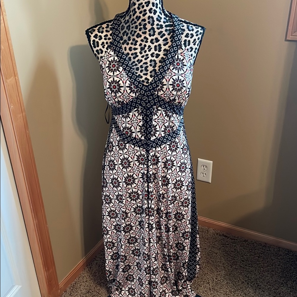 INC Elegant Black and White Patterned Dress